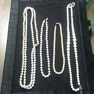 Vintage Costume Pearl Necklaces